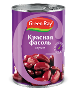 ГРИН РЭЙ Фасоль красная натур. 425мл ж/б 1*12