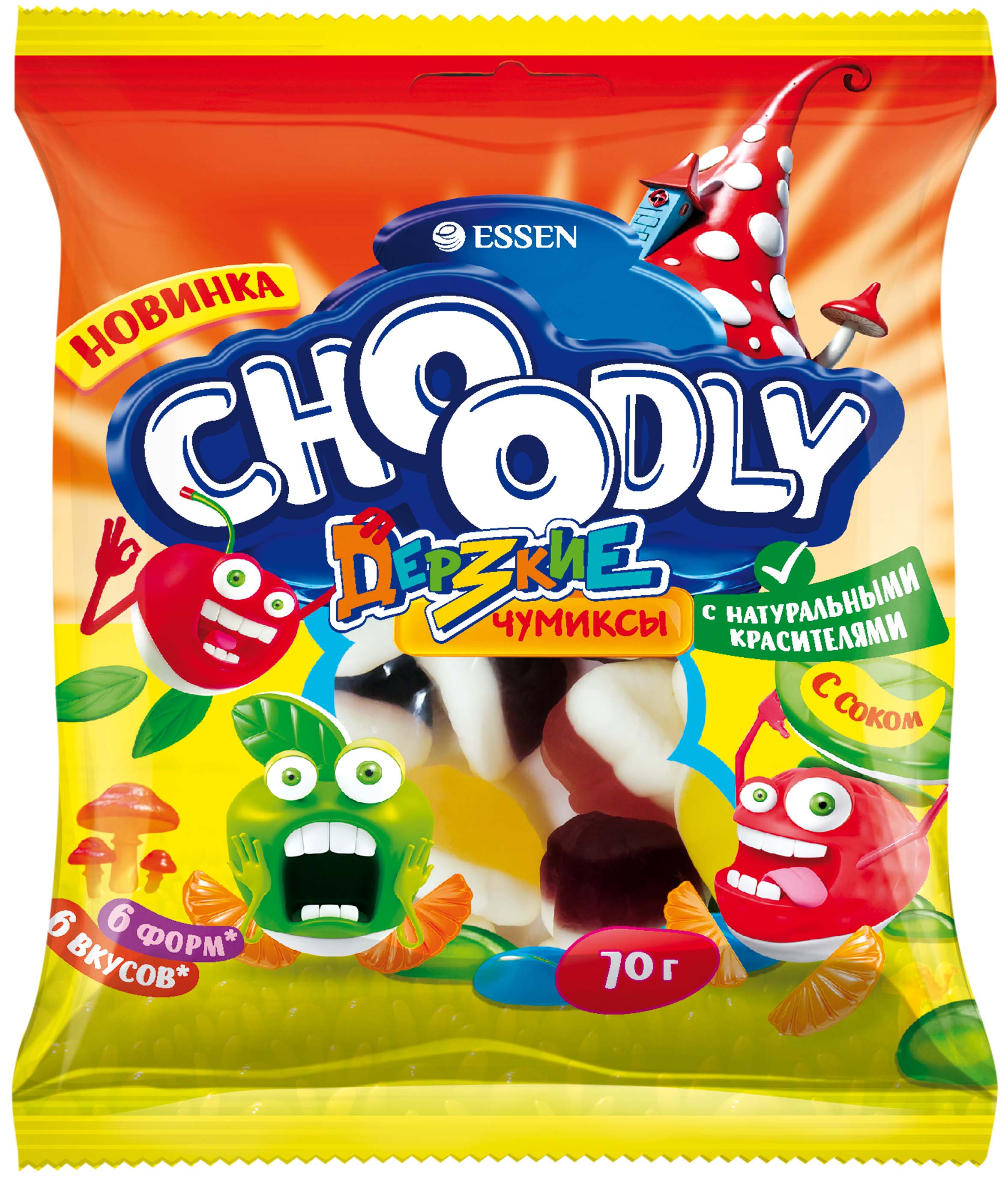 «CHOОDLY® ДЕРЗКИЕ ЧУМИКСЫ®» МАРМЕЛАД ЖЕВАТЕЛЬНЫЙ 70г