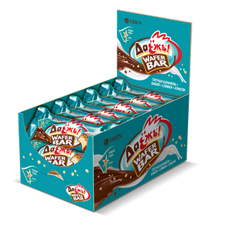 ЭССЕН Конфеты ДАЁЖЪ карамель, сливки, криспи вафельные фас.30гр 1*20