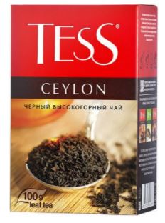 ТЕСС Чай черный лист. Хай Цейлон 100гр.  1*15
