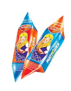 РОТ ФРОНТ Конфеты МАТРЕШКА с печеньем 1*5