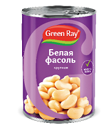 ГРИН РЭЙ Фасоль белая натур. 425мл ж/б 1*12