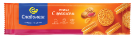 СЛАДОНЕЖ Печенье-сэндвич ТМ с арахисом фас.100гр  1*32