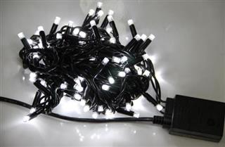 Игрушка ГИРЛЯНДА 9м-140 ламп, бел.цвет, черный шнур   1*1