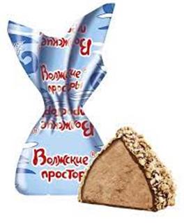 СЛАВЯНКА Конфеты ВОЛЖСКИЕ ПРОСТОРЫ /пак.1кг/ 1*4
