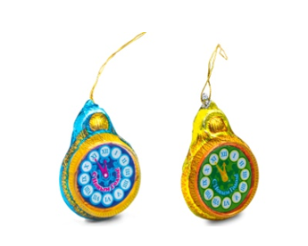 ШОКОЛАДНЫЙ МИР Шок.фигурка 13гр ЧАСИКИ на нитке   6*50 ШОКОЛАДНЫЙ МИР Шок.фигурка 13гр ЧАСИКИ на нитке   6*50