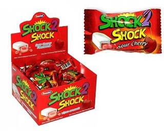 КАНДИ-КЛАБ SHOCK 2 SHOCK Жев.резинка Вишня 4гр  20*100