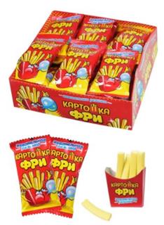 КАНДИ-КЛАБ КАРТОШКА ФРИ жев.резинка 15гр  12*24