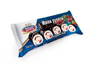 РКК Мини-рулет МАСТЕР ДЕСЕРТА 175г Ягодный сбор   1*15