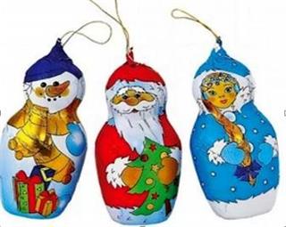 ШОКОЛАДНЫЙ МИР Шок.фигурка 18гр АССОРТИ /Дед мороз,Снегурочка, Снеговик/ на нитке   6*35 ШОКОЛАДНЫЙ МИР Шок.фигурка 18гр АССОРТИ /Дед мороз,Снегурочка, Снеговик/ на нитке   6*35