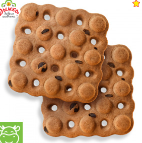 КИО Сдоба ДЫРКИ-ПУПЫРКИ с кусочками шоколада 240г  1*16