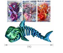 Игрушка 3D СКЕЛЕТ АКУЛЫ 20см   1*1