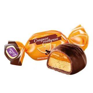 -40% КОНТИ Конфеты СЛАДКОЕ СОЗВУЧИЕ Апельсин/Шоколад сбивные /пак 1кг/ 1*4