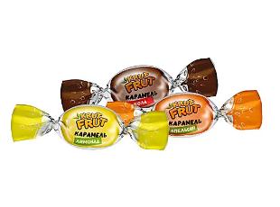 KDV Карамель КРУТ ФРУТ с шип.нач. фас.1кг. пакет 1*6