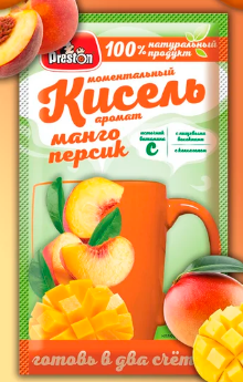 Pr.PRESTON Кисель Б/П Манго и персик 30гр  1*30