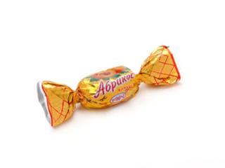 РАХАТ Карамель АБРИКОС фруктовая 1кг пакет 1*6