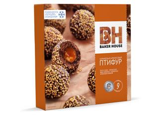 РКК BARKER HOUSE Пирожные Птифур Карамель с арахисом 225гр  1*10