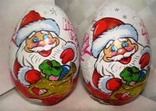 ШОКОЛАДНЫЙ МИР Шок.яйцо 20гр С НОВЫМ ГОДОМ с/с   6*24