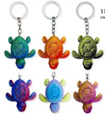 Игрушка Брелок пластиковый 3D МОРСКАЯ ЧЕРЕПАХА   1*1