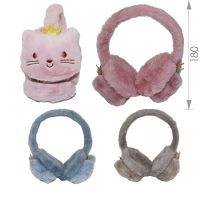 Игрушка Меховые наушники КОШКА КОРОНА детские   1*12