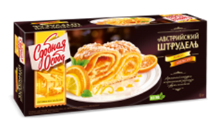 ЧЕРЕМУШКИ Пирог АВСТРИЙСКИЙ ШТРУДЕЛЬ Лимон/апельсин 400гр  1*6