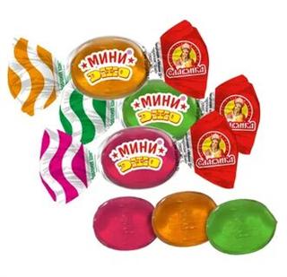 СЛАВЯНКА Карамель МИНИ ДЖО леденцовая фрукт. /пак*1кг/ 1*6