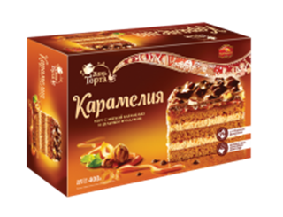 ЧЕРЕМУШКИ Торт КАРАМЕЛИЯ Фундук/Карамель 400гр  1*6