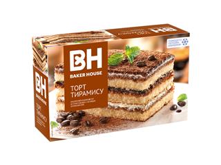 РКК BARKER HOUSE Торт бисквитный 350г ТИРАМИСУ   1*8