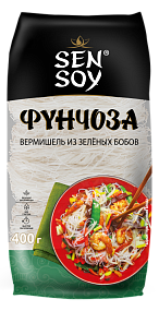СЭНСОЙ Вермишель Фунчоза Премиум 400гр пакет 1*15