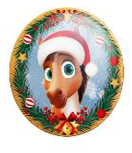 ШОКОЛАДНЫЙ КУТЮРЬЕ Конфеты ШОКОЛАДНАЯ МЕДАЛЬ ЛОШАДКА купол /фольга/ дроблен.орех 1*5 ШОКОЛАДНЫЙ КУТЮРЬЕ Конфеты ШОКОЛАДНАЯ МЕДАЛЬ ЛОШАДКА купол /фольга/ дроблен.орех 1*5