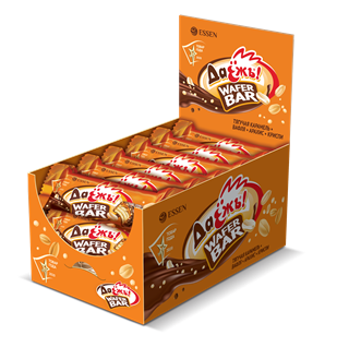 ЭССЕН Конфеты ДАЁЖЪ карамель, арахис, криспи вафельные фас.30гр 1*20