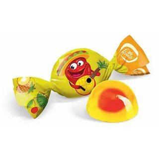 КОНТИ Конфеты ЖИВИНКА Ананас-вишня желейные /пак 1кг/ 1*8