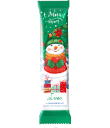 ШОКОЛАДНЫЙ КУТЮРЬЕ Конфеты JELLY СНЕГОВИК вкус яблока /флоупак/  1*3