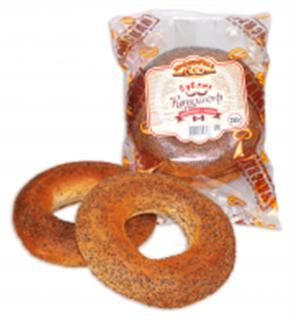 КРАЯНОЧКА Бублик КРУГЛИКОФ с маком фас.290гр.  1*12