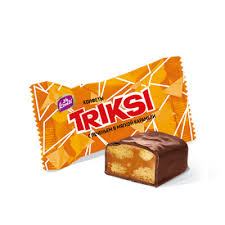 КОНТИ Конфеты TRIKSI с печеньем в мягкой карамели /пак 500гр/ 1*10
