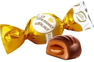 КОНТИ Конфеты ЗОЛОТАЯ ЛИЛИЯ тоффи /пак 1кг/  1*6