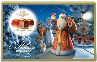 СП Набор конфет 108гр Ассорти НОВОГОДНИЙ ПЕЙЗАЖ 1*12