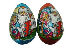 -30% АКЦИЯ ШОКОЛАДНЫЙ МИР Шок.яйцо 50гр С НОВЫМ ГОДОМ! с/с в индивидуальной упаковке   1*72