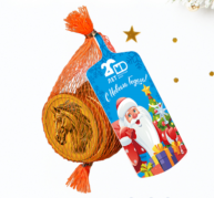 МОНЕТНЫЙ ДВОР Шоколад медаль Авоська НОВОГОДНЯЯ  50гр  1*36