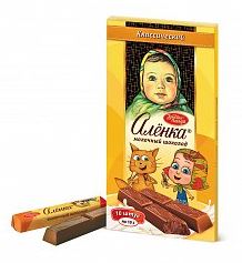 КР.ОКТ Шоколад молочный АЛЕНКА в стиках 100гр.(4*17)  1*17