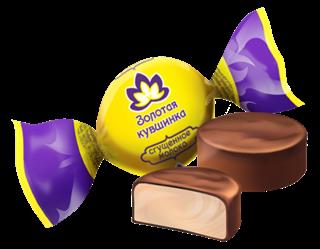 НК Конфеты ЗОЛОТАЯ КУВШИНКА вкус сгущ.молока /пак.1кг/ 1*5