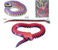 Игрушка 3D ЗМЕЯ 44см в пак.   1*1