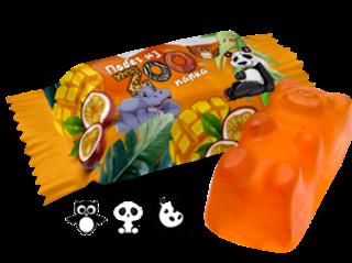 СВИТЛАЙФ Мармелад жевательный ПОБЕГ ИЗ ZOOПАРКА вкус манго-маракуйя /пак.1кг/  1*4