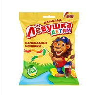 -15% СЛАВЯНКА Мармелад жевательный ЛЕВУШКА Детям червячки 70гр  1*16