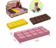 Игрушка Мялка -Сквиш ПЛИТКА ШОКОЛАДА Большой цвет микс   1*12