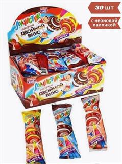 КАНДИ-КЛАБ ЛУЧИСТИК Карамель на неоновой палочке ассорти ДВОЙНОЙ ВКУС 10гр  12*30 КАНДИ-КЛАБ ЛУЧИСТИК Карамель на неоновой палочке ассорти ДВОЙНОЙ ВКУС 10гр  12*30
