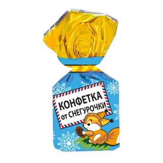 ШОКОЛАДНЫЙ КУТЮРЬЕ Конфеты ДЖЕ-ЛЯ-ЛЯ КОНФЕТКА ОТ СНЕГУРОЧКИ из ягод крыжовника (квадрат)  1*3