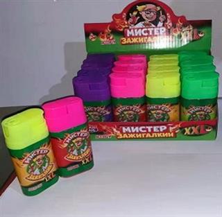 КАНДИ-КЛАБ Жидкая конфета-спрей МИСТЕР ЗАЖИГАЛКИН XXL ассорти 50мл  12*20