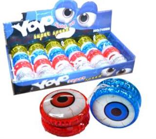 Игрушка ЙО-ЙО ГЛАЗ светящееся   1*24