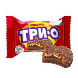 АККОНД Конфеты ТРИО какао с начинкой шок.Брауни  1*3